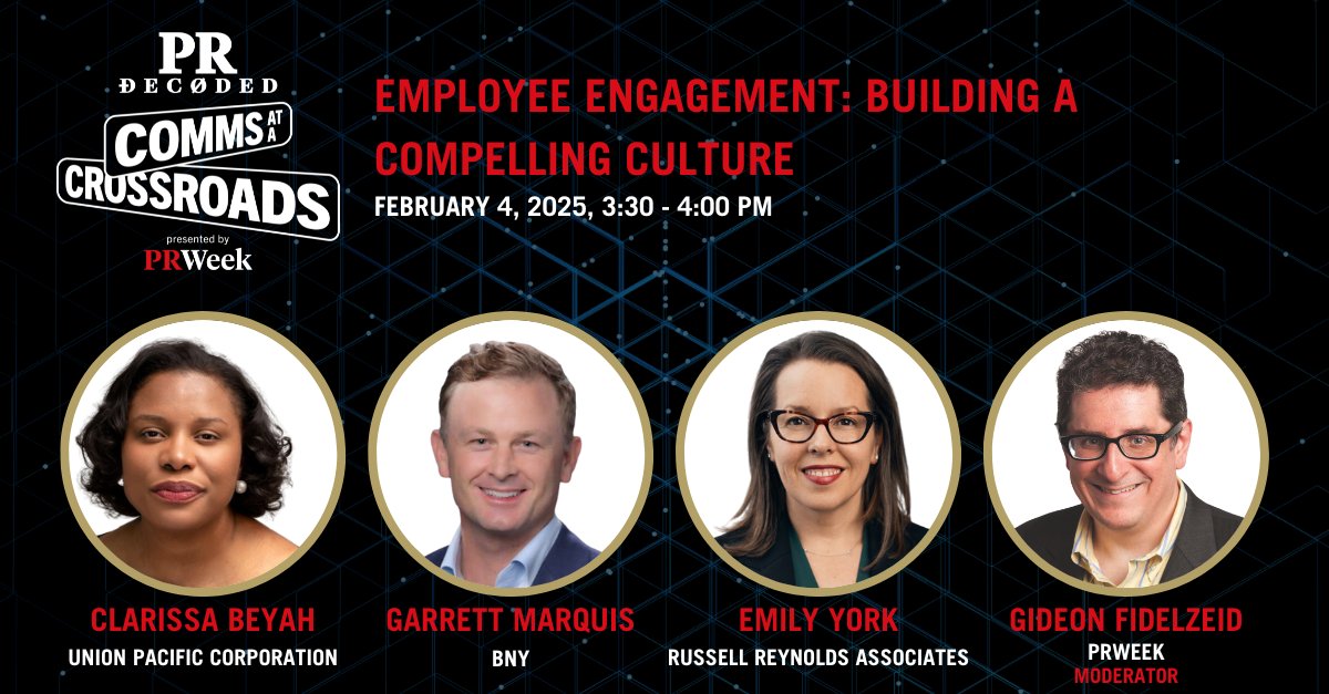 What’s the company culture like? It’s the first question asked when considering a job. But what makes a workplace culture stand out?

Join PR experts at #PRDecoded as they break down how to: Attract &amp; engage top talent, improve job satisfaction &amp; more: prdecoded.com/?promo=EESOC&t…