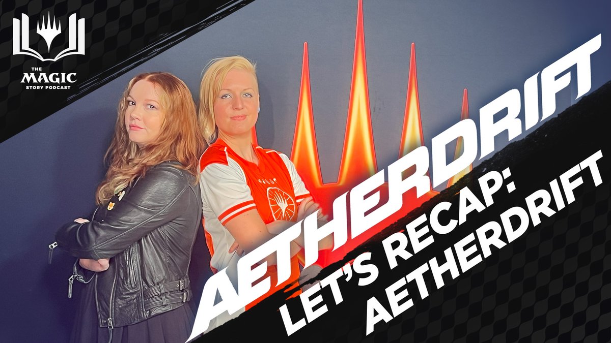 Ready, set, recap! 🏁🏎️

Join Harless, Natalie, and the Magic Story Lead, Roy Graham, for a high-octane recap of Aetherdrift's story. 

Plus, TWO preview cards from the set!
Hint: they're related to one of our host's favorite pyromancers... 👀

Watch here: mtg.social/MagicStoryDFT
