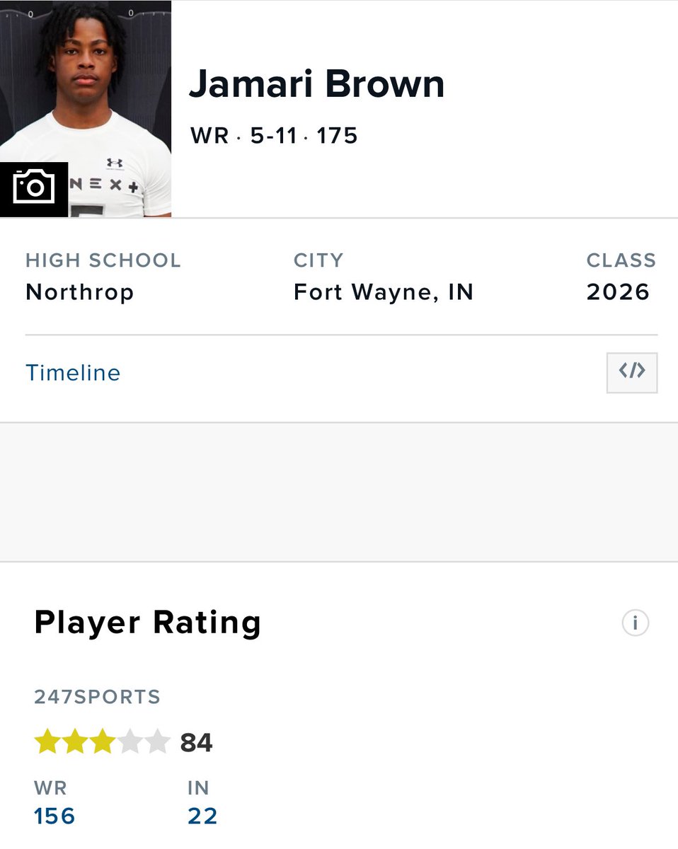 Jamari Brown (@jamaridj) on Twitter photo Blessed to be ranked a three star by 247sports <a href="/GregSmithRivals/">Greg Smith</a> <a href="/AllenTrieu/">Allen Trieu</a> <a href="/TomLoy247/">Tom Loy</a> <a href="/SWiltfong_/">Steve Wiltfong</a> <a href="/Bryan_Ault/">Bryan Ault - Midwest Scout</a> <a href="/adamgorney/">Adam Gorney</a> <a href="/Dre_Muhammad/">Dre Muhammad</a> <a href="/CaravanFootball/">Caravan Football</a> <a href="/Jordanlynch06/">Jordan Lynch</a> <a href="/DeepDishFB/">DEEP DISH FOOTBALL</a> Blessed to be ranked a three star by 247sports <a href="/GregSmithRivals/">Greg Smith</a> <a href="/AllenTrieu/">Allen Trieu</a> <a href="/TomLoy247/">Tom Loy</a> <a href="/SWiltfong_/">Steve Wiltfong</a> <a href="/Bryan_Ault/">Bryan Ault - Midwest Scout</a> <a href="/adamgorney/">Adam Gorney</a> <a href="/Dre_Muhammad/">Dre Muhammad</a> <a href="/CaravanFootball/">Caravan Football</a> <a href="/Jordanlynch06/">Jordan Lynch</a> <a href="/DeepDishFB/">DEEP DISH FOOTBALL</a>