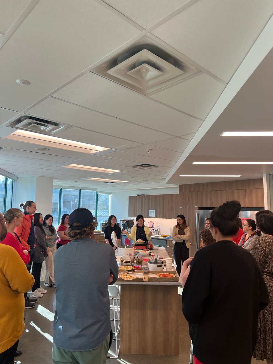 GenomeBC's tweet image. Thanks to our Culture and #EDI Committees for organizing yesterday’s fantastic #LunarNewYear #Potluck 🏮🐲🥟  

From scallion pancakes and congee to steamed buns, japchae, kimchi, egg tarts and gyoza—every dish was a #Celebration of culture and community!
