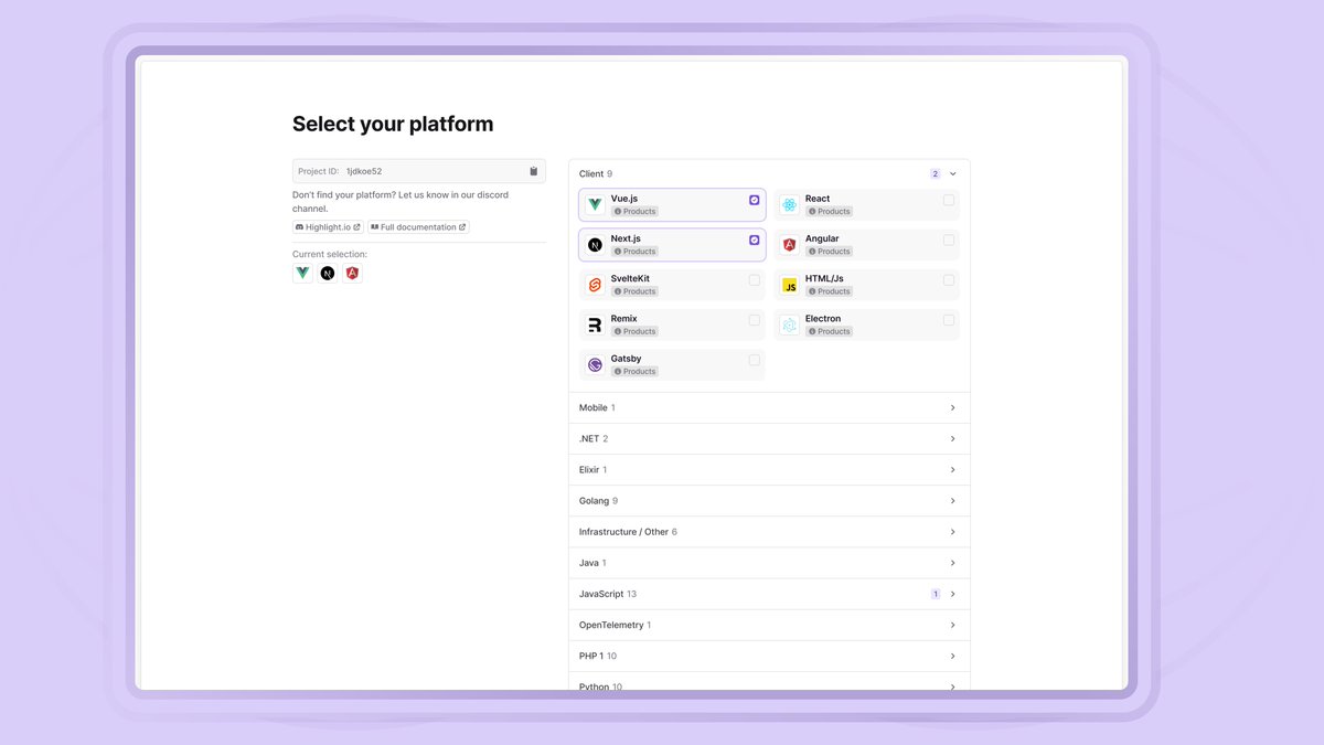 highlight.io tweet media