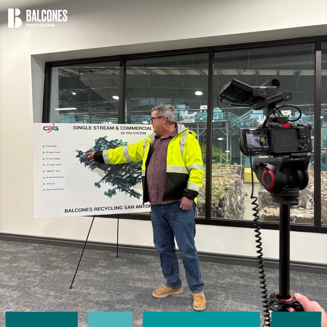 Last week, we had the pleasure of hosting Fearghal Murphy from Talking Trash, and Michael Hoffman, President &amp; CEO of the National Waste &amp; Recycling Association, at our San Antonio facility. An upcoming video will take you behind the scenes to see our facility at work!♻️