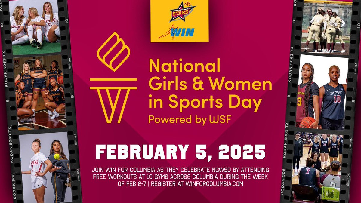 Stephens Stars Athletics (@stephensstars) on Twitter photo NGWSD IS NEXT WEEK!! π€©
Join us as we lead up to Feb 5 to celebrate NGWSD! On Feb 6 <a href="/Stephens_BB/">Stephens College Basketball</a> will play against @hssu_athletics as we continue the celebration with <a href="/winforcolumbia/">WIN for Columbia</a>π
#StarsAthletics #NGWSD #GoStars #WomenInSports NGWSD IS NEXT WEEK!! π€©
Join us as we lead up to Feb 5 to celebrate NGWSD! On Feb 6 <a href="/Stephens_BB/">Stephens College Basketball</a> will play against @hssu_athletics as we continue the celebration with <a href="/winforcolumbia/">WIN for Columbia</a>π
#StarsAthletics #NGWSD #GoStars #WomenInSports
