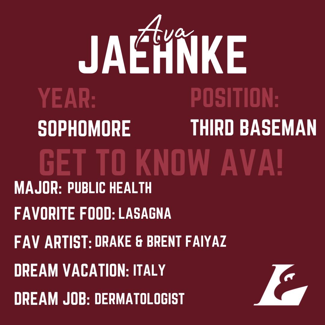 UWLSOFTBALL's tweet photo. 🔥16 DAYS UNTIL GAME DAY🔥
Get to know #16 Ava Jaehnke!!
#asaneagle🦅 #takeflight #eaglesrake #16days https://t.co/OFsG00oW0o