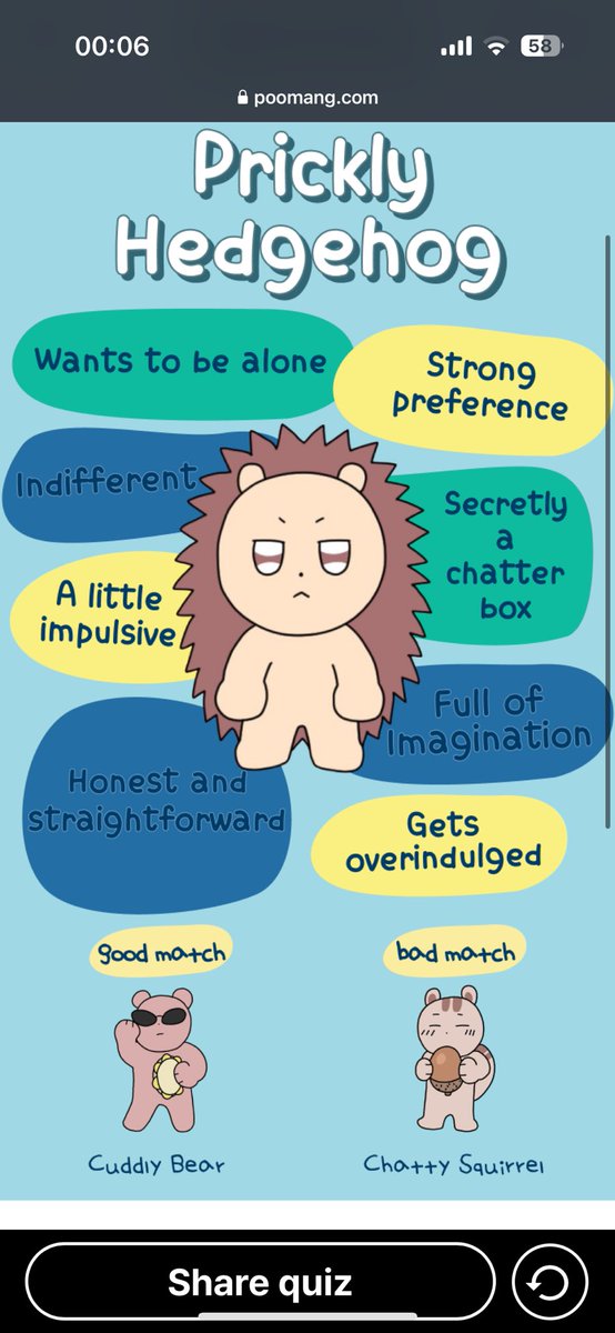 Malangporyim's tweet image. lol

 poomang.com/en/t/finally_a… #SpiritAnimal #test #poomang #PricklyHedgehog