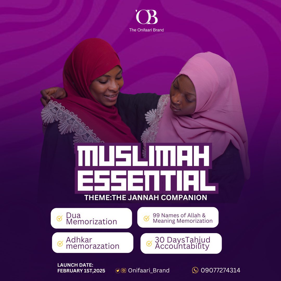 Less than 48 hours to launch Muslimah Essential

If your goal is to have a fulfilling Ramadan, Form an Habit that gets you closer to Allah during and Beyond Ramadan, Get the reward of encouraging someone to get better with their Religion then Muslimah Essential is for you

1. 30