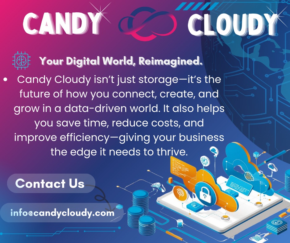 candycloudy2025's tweet photo. 💡 Your Digital World, Reimagined ☁️✨
Candy Cloudy isn’t just storage—it’s the future of how you connect, create, and grow. Save time, cut costs, and boost efficiency to give your business the edge it needs to thrive!

#CandyCloudy #CloudStorage #Innovation https://t.co/4n3Uu8k7bJ