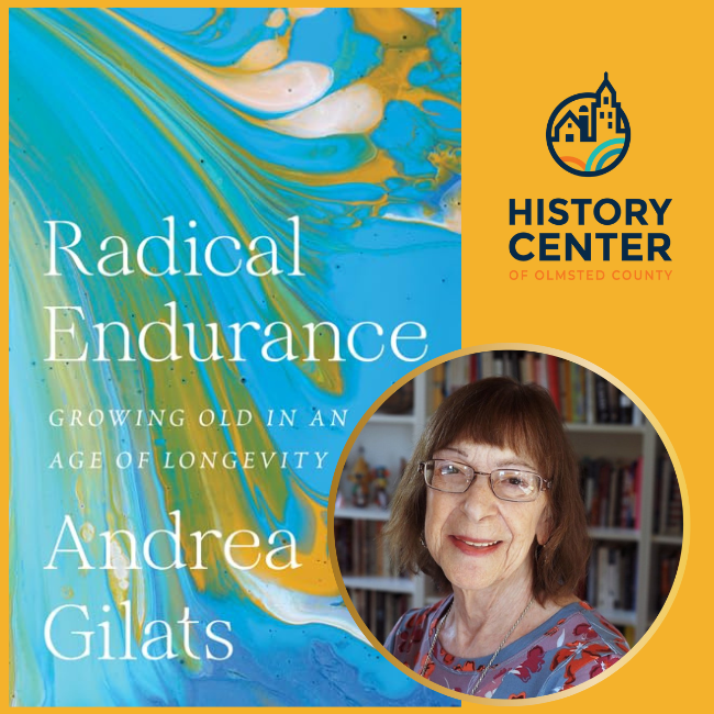 HCOC's tweet image. Join us March 29, 2025 from 1pm - 2:15pm in welcoming Andrea Gilats as she shares her journey into old age, as she shares her new book, "Radical Endurance: GROWING OLD IN AN AGE OF LONGEVITY".
#authortalk #hcoc #historycenterofolmstedcounty
