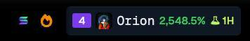 ORIONdotAI's tweet photo. $ORION is trending top 4 @GeckoTerminal https://t.co/YvEnPFmPKm