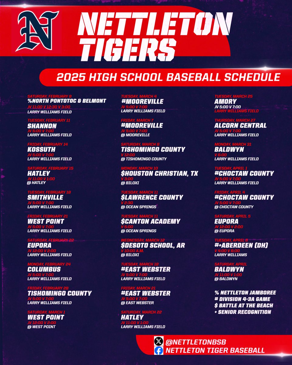 2025 HS Baseball Schedule Release!