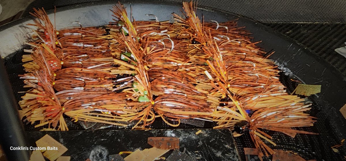 ConklinsCustoms's tweet image. Smallmouth candy.
Rusty craw ned jigs.
#conklinscustombaits #bassfishing #custombaits #stressrelief #customcranks #wickedcolors #iwataairbrush #bassfishing #largemouthbass #smallmouthbass #smallmouthbassfishing #largemouthfishing #smallmouthbass #sugartitcustomlures #fishing