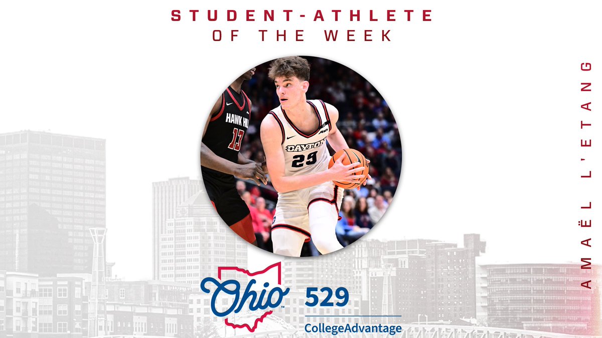 Dayton Flyers (@daytonflyers) on Twitter photo .<a href="/DaytonMBB/">Dayton Basketball</a>'s Amaël L'Etang, <a href="/UDwomenTennis/">daytonwtennis</a>'s Neena Katauskas Honored As <a href="/Ohio529Plan/">ohio529plan</a> Student-Athletes Of The Week
bit.ly/42BojLv // #GoFlyers .<a href="/DaytonMBB/">Dayton Basketball</a>'s Amaël L'Etang, <a href="/UDwomenTennis/">daytonwtennis</a>'s Neena Katauskas Honored As <a href="/Ohio529Plan/">ohio529plan</a> Student-Athletes Of The Week
bit.ly/42BojLv // #GoFlyers