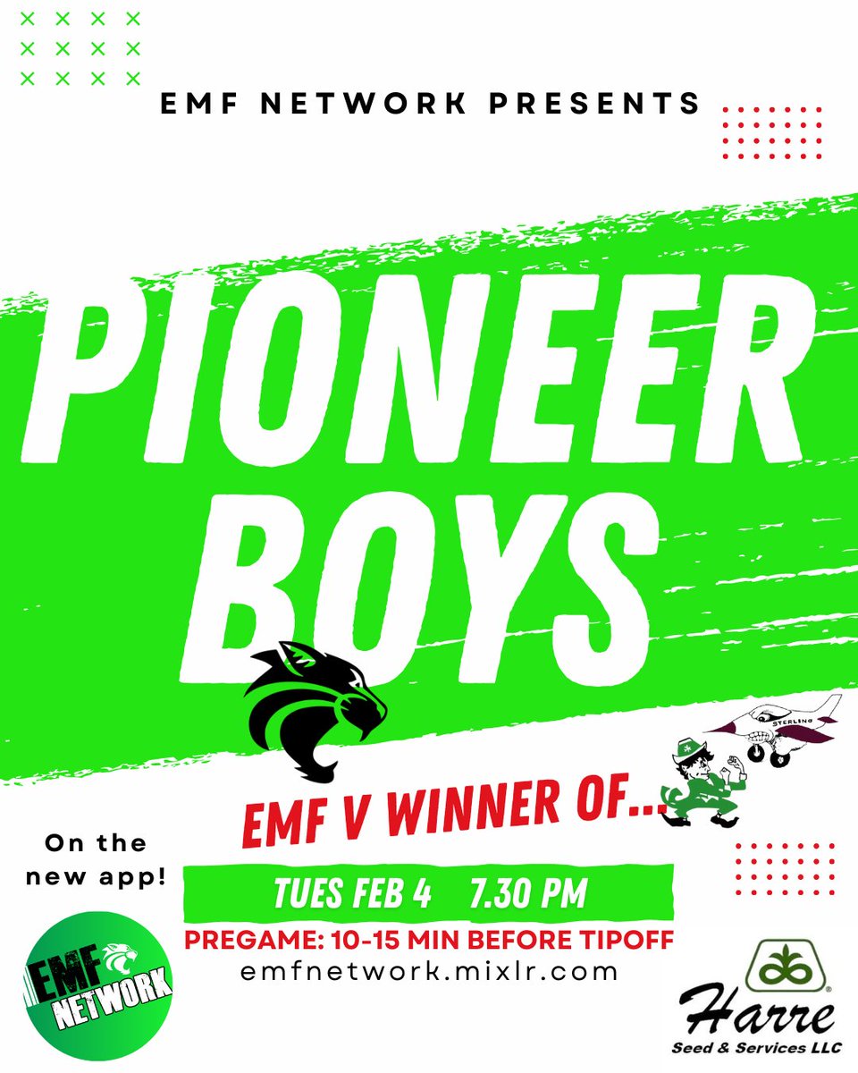 EMF Network (@emfnetwork) on Twitter photo Here's what we came up with for the PIONEER Conference next week! Please share around :)
#drivetime
<a href="/EMFGBB/">EMF GBB</a> <a href="/Bobcatsemf/">Bobcats Boys Basketball</a> <a href="/AndersonSupt/">Derek Anderson</a> <a href="/paulsheffield/">Paul Sheffield</a> Here's what we came up with for the PIONEER Conference next week! Please share around :)
#drivetime
<a href="/EMFGBB/">EMF GBB</a> <a href="/Bobcatsemf/">Bobcats Boys Basketball</a> <a href="/AndersonSupt/">Derek Anderson</a> <a href="/paulsheffield/">Paul Sheffield</a>