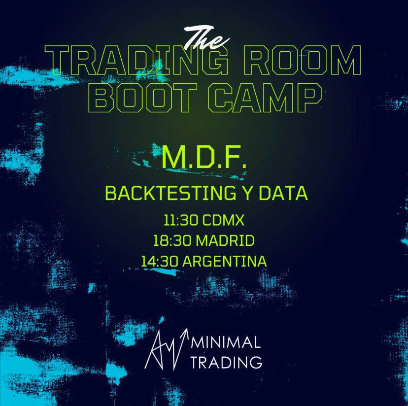 MinimalTrading_'s tweet image. ¡Hola, Minimal Traders del Bootcamp 
!!
📢 ¡Recuerden que hoy Jueves tenemos nuestra clase de MDF Backtesting y Data!
Es una oportunidad clave para analizar, probar y fortalecer tu confianza como trader. ¡No falten, Traders! 💪 #MinimalTrading