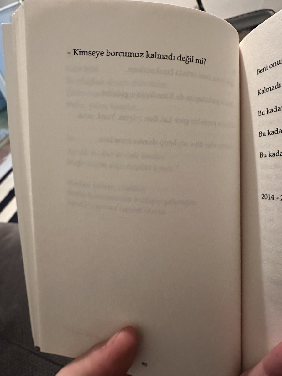 Kimseye borcumuz kalmadı değil mi ?
