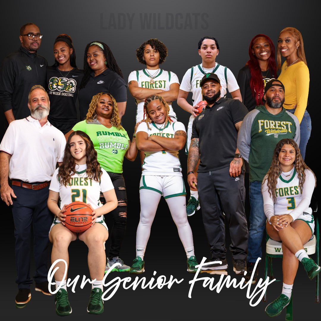Forest Wildcat Girls Basketball (@wildcatsgbb) on Twitter photo Our Senior Wildcat Family!!! We celebrate you ladies tonight!!!! 7pm Senior Night! <a href="/FHS_WildcatLife/">Forest High School</a> Our Senior Wildcat Family!!! We celebrate you ladies tonight!!!! 7pm Senior Night! <a href="/FHS_WildcatLife/">Forest High School</a>