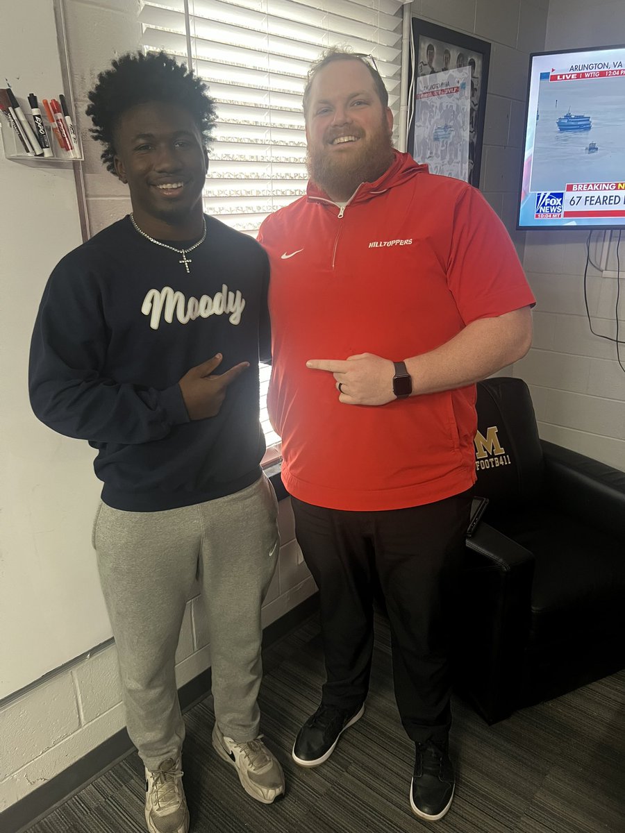 #AGTG i am blessed to receive an offer from <a href="/WKUFootball/">WKU Football</a> 
<a href="/CoachOBrien_/">Kevin O'Brien</a> <a href="/jakeganus/">Jake Ganus</a> <a href="/MoodyFBall/">Moody Football</a> 
<a href="/coacheastham_15/">Logan Eastham</a> <a href="/CordSandberg/">Coach Cord Sandberg</a> <a href="/matthew_reese58/">Matthew Reese</a> <a href="/CoachCampbell45/">Brandon Campbell</a> 
<a href="/Camwillis_/">Cam Willis</a> <a href="/DownSouthFb1/">Down South</a> <a href="/HallTechSports1/">Hall-Tech Sports</a>