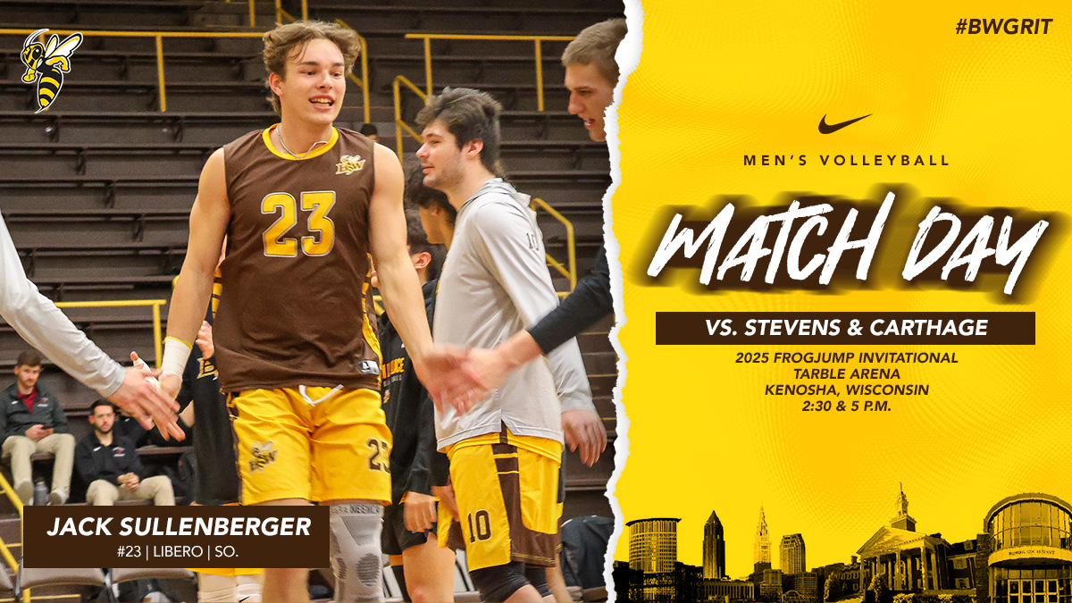 Baldwin Wallace Athletics (@bwathletics) on Twitter photo Day 2โฃ of the FrogJump Invitational is almost here as <a href="/BWMensVB/">Baldwin Wallace Men's Volleyball</a> faces off against <a href="/StevensMensVB/">Stevens Mens Volleyball</a> and <a href="/carthagesports/">Carthage Athletics</a> ๐
๐: Tarble Arena | Kenosha, Wisc.
โฐ: 2:30 p.m. & 5 p.m.
๐๏ธ: bwyellowjackets.cc/3CaZCLq
๐: bwyellowjackets.cc/4juJapQ
๐บ: bwyellowjackets.cc/42tmZdH
๐ธ - Colin Day 2โฃ of the FrogJump Invitational is almost here as <a href="/BWMensVB/">Baldwin Wallace Men's Volleyball</a> faces off against <a href="/StevensMensVB/">Stevens Mens Volleyball</a> and <a href="/carthagesports/">Carthage Athletics</a> ๐
๐: Tarble Arena | Kenosha, Wisc.
โฐ: 2:30 p.m. & 5 p.m.
๐๏ธ: bwyellowjackets.cc/3CaZCLq
๐: bwyellowjackets.cc/4juJapQ
๐บ: bwyellowjackets.cc/42tmZdH
๐ธ - Colin