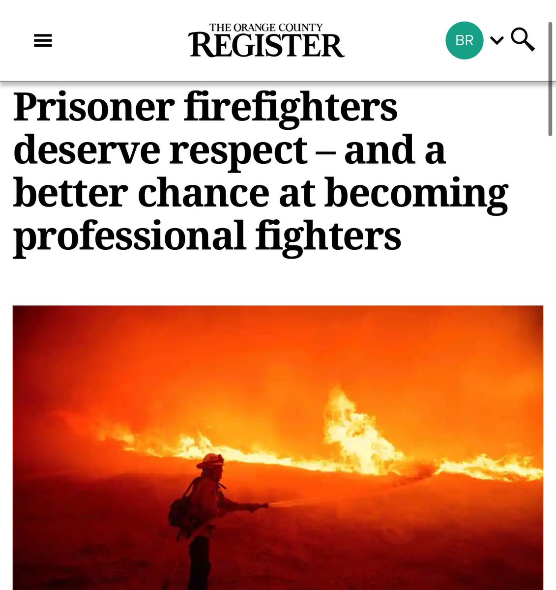“Those firefighters would go out to tackle the huge blazes that have repeatedly hit California over the past decade. They worked alongside Cal-Fire crews. But they earned a tiny fraction of what their free-world colleagues were earning.”

ocregister.com/2025/01/26/pri…