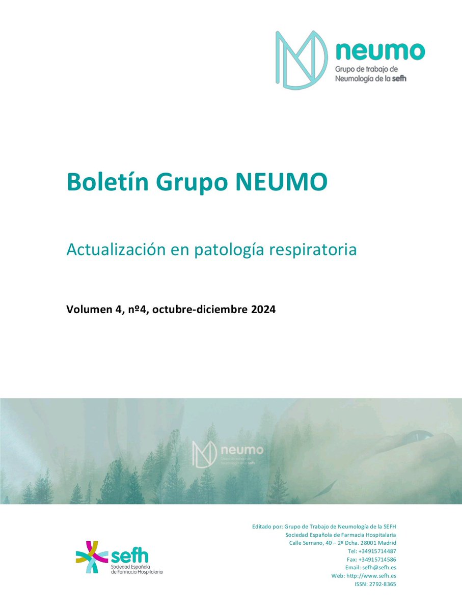 🌍♻️ ¿Sabías que la prescripción ecológica de inhaladores puede reducir la huella de carbono? En el nuevo boletín del nuestro Grupo te contamos más, junto con las últimas indicaciones de fármacos aprobadas. ¡Léelo aquí! 📖

🔗gruposdetrabajo.sefh.es/neumo/boletines