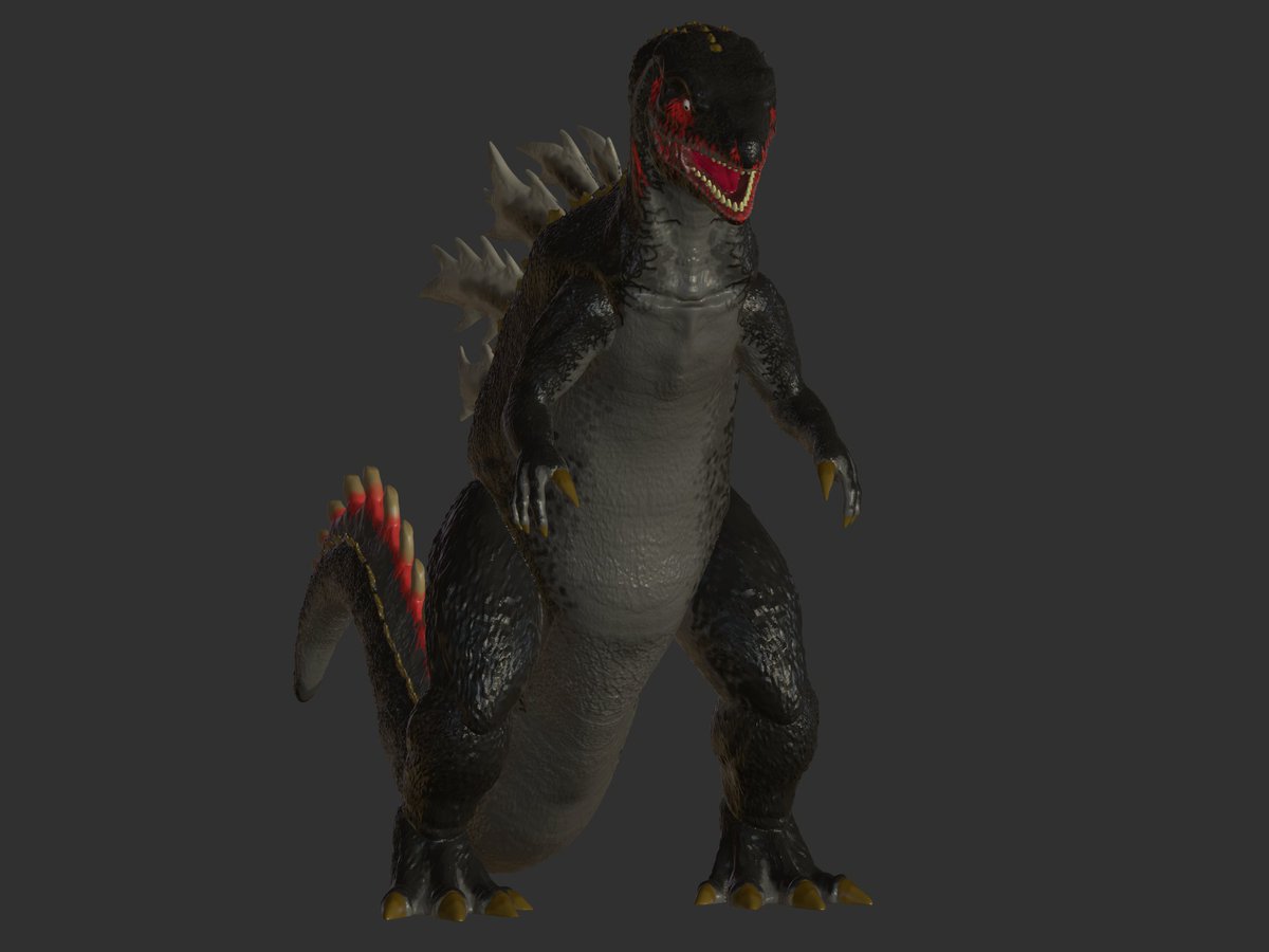 AdventKing10's tweet image. Part 1 of the Mutated Deinoceanuteras sculpt painted. #dinosaur #mutation #atomicdinosaur #kaiju #deinoceanuteras #lizardkingproductions