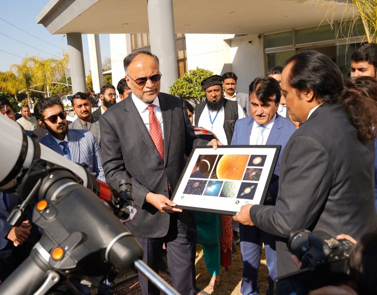 M.Shaheer Niazi (@m_shaheer_niazi) on Twitter photo Honored to have astronomy images taken by me and Roshaan Nadeem, from the Institute of Space Technology observatory, presented to the Federal Minister for Planning & Development, <a href="/betterpakistan/">Ahsan Iqbal</a> at the National Space Symposium, 25th of January. Honored to have astronomy images taken by me and Roshaan Nadeem, from the Institute of Space Technology observatory, presented to the Federal Minister for Planning & Development, <a href="/betterpakistan/">Ahsan Iqbal</a> at the National Space Symposium, 25th of January.