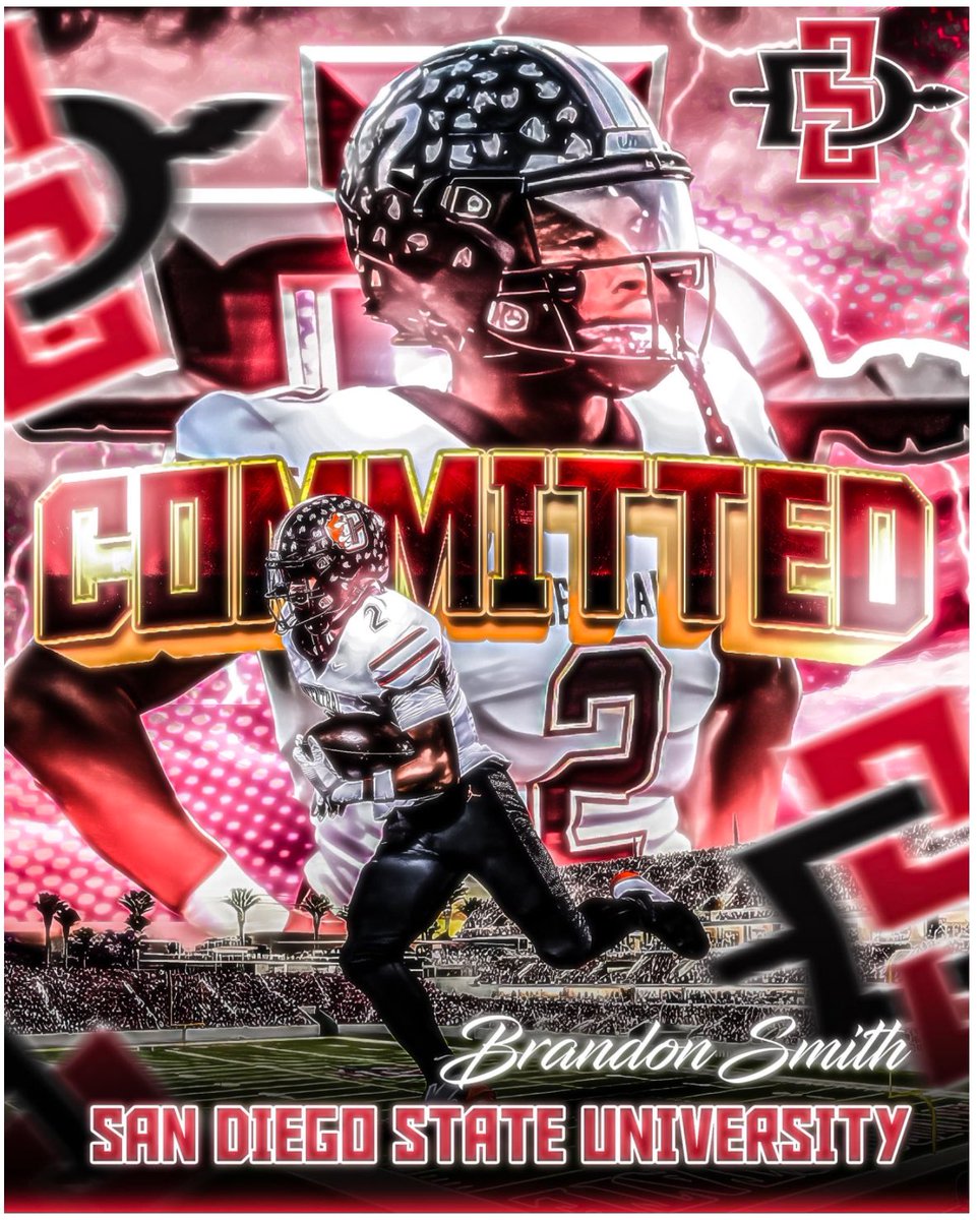 Brandon Smith 3⭐️ATH (@brandonsmith026) on Twitter photo Blessed to announce my commitment to SDSU!! Go Aztecs! <a href="/TheHC_CoachLew/">🔴 Sean Lewis ⚫️</a> <a href="/DarianLH3/">Darian Hagan SDSU</a> <a href="/cjmcgorisk/">CJ McGorisk</a> <a href="/AztecFB/">San Diego State Football</a> Blessed to announce my commitment to SDSU!! Go Aztecs! <a href="/TheHC_CoachLew/">🔴 Sean Lewis ⚫️</a> <a href="/DarianLH3/">Darian Hagan SDSU</a> <a href="/cjmcgorisk/">CJ McGorisk</a> <a href="/AztecFB/">San Diego State Football</a>