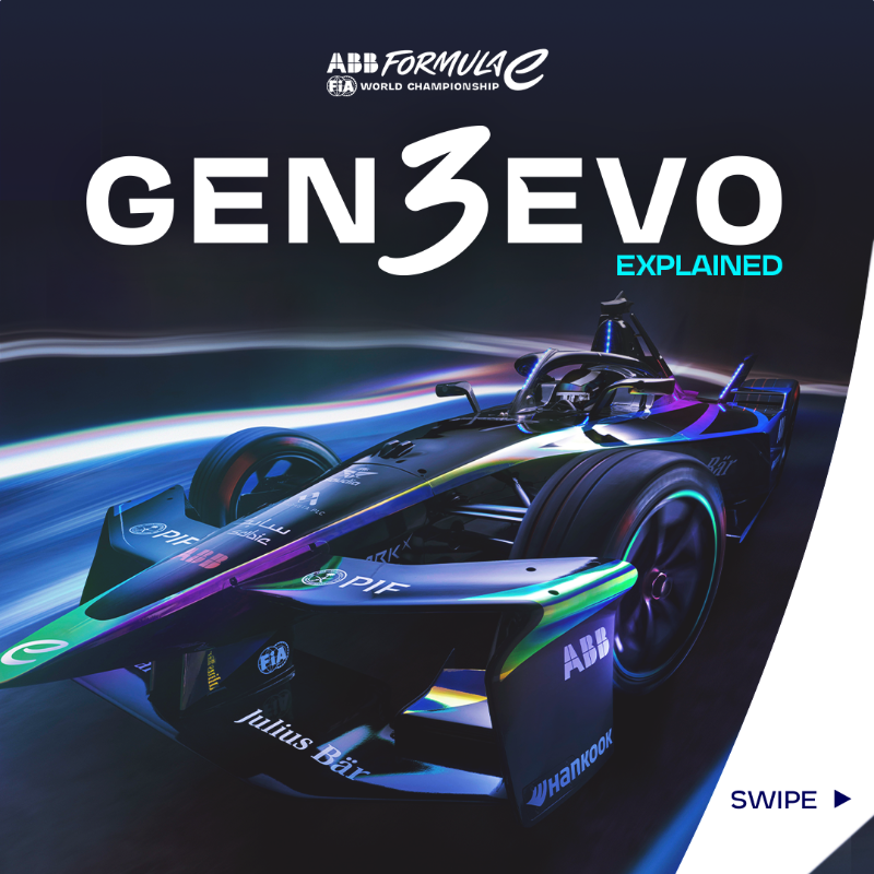 FIAFormulaE's tweet photo. This is the GEN3 Evo, the world’s fastest electric race car! ⚡️

0-60mph in 1.82 seconds 🤯 

That makes it the fastest accelerating @fia single-seater race car⚡️