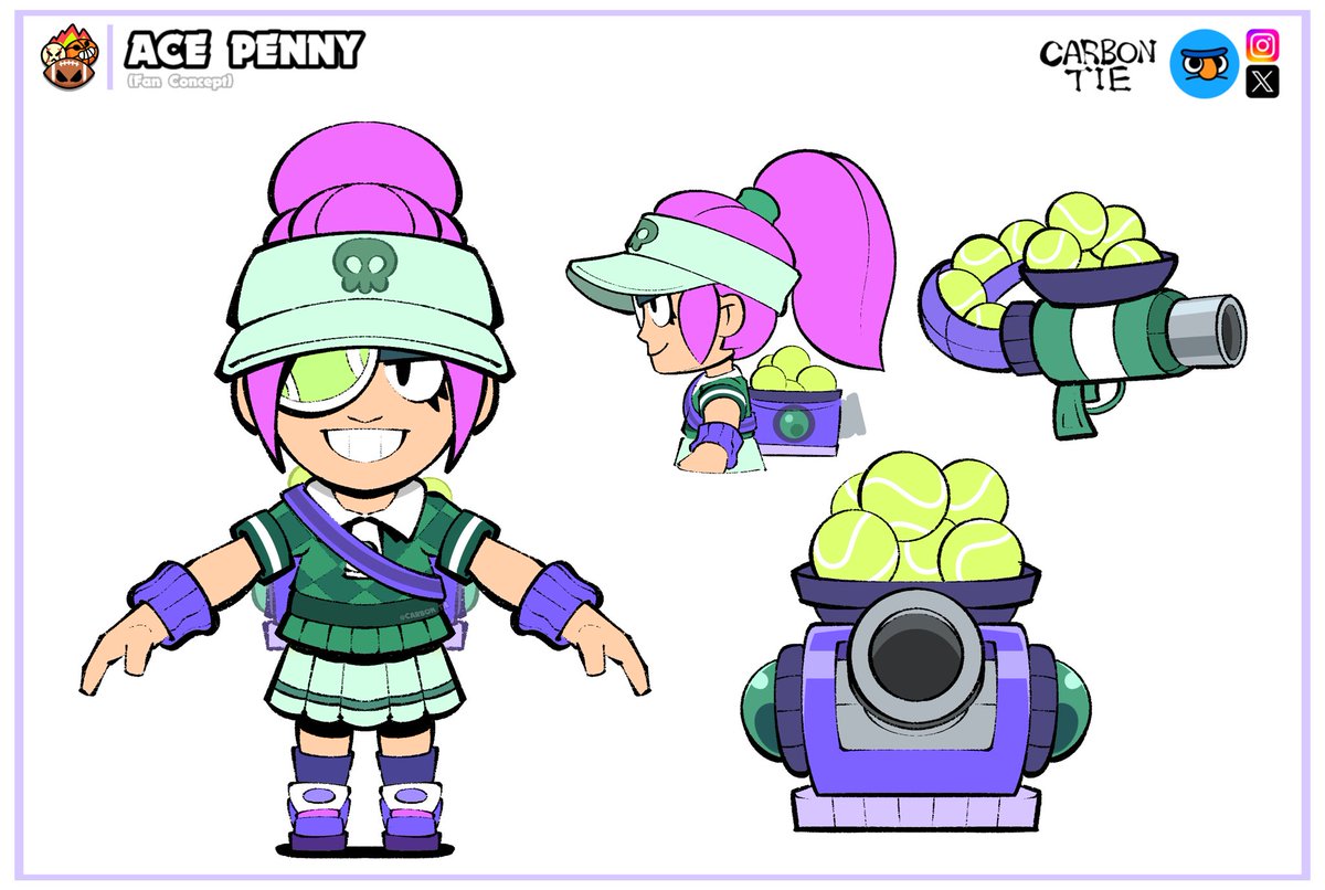 Serves Up! ~ 🎾💖
Ace Penny ~ 79 Gems
#BrawlStars