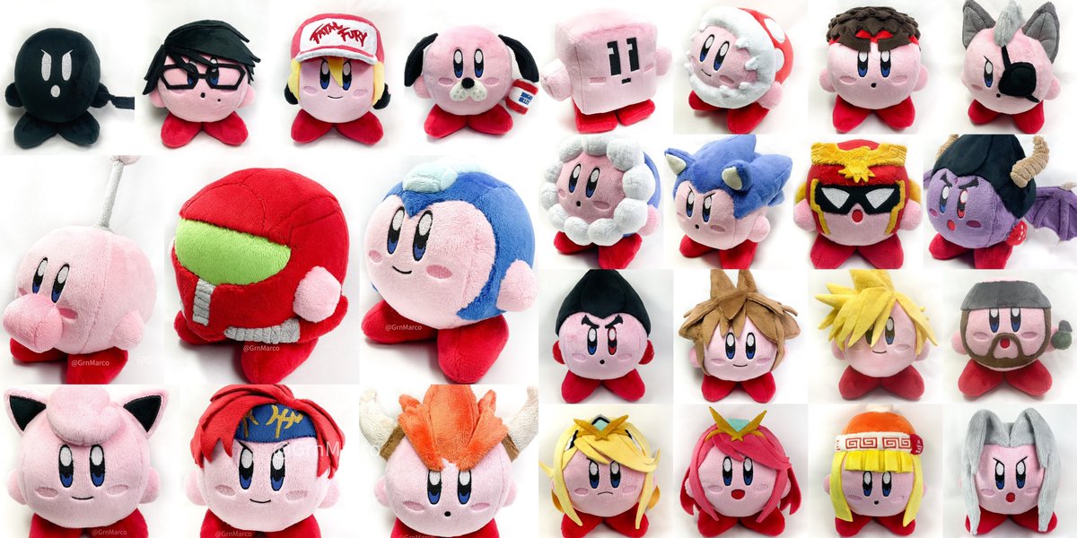 grnmarco's tweet image. Giveaway time! 3 new designs include Olimar, Mega Man, &amp;amp; Samus Kirby! More designs to come soon, and more giveaways too! 

-Must be following &amp;amp; repost this post
-Open to international followers
-1 random winner will be chosen Feb 13th, can choose 1 Kirby of their liking.