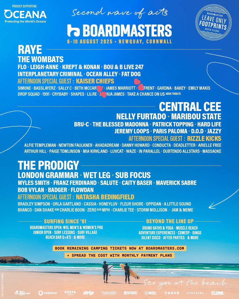 jamesmarriottHQ's tweet photo. Anyone else spot a familiar name in Boardmasters’s lineup 👀👀 https://t.co/gTGHiI8X4M