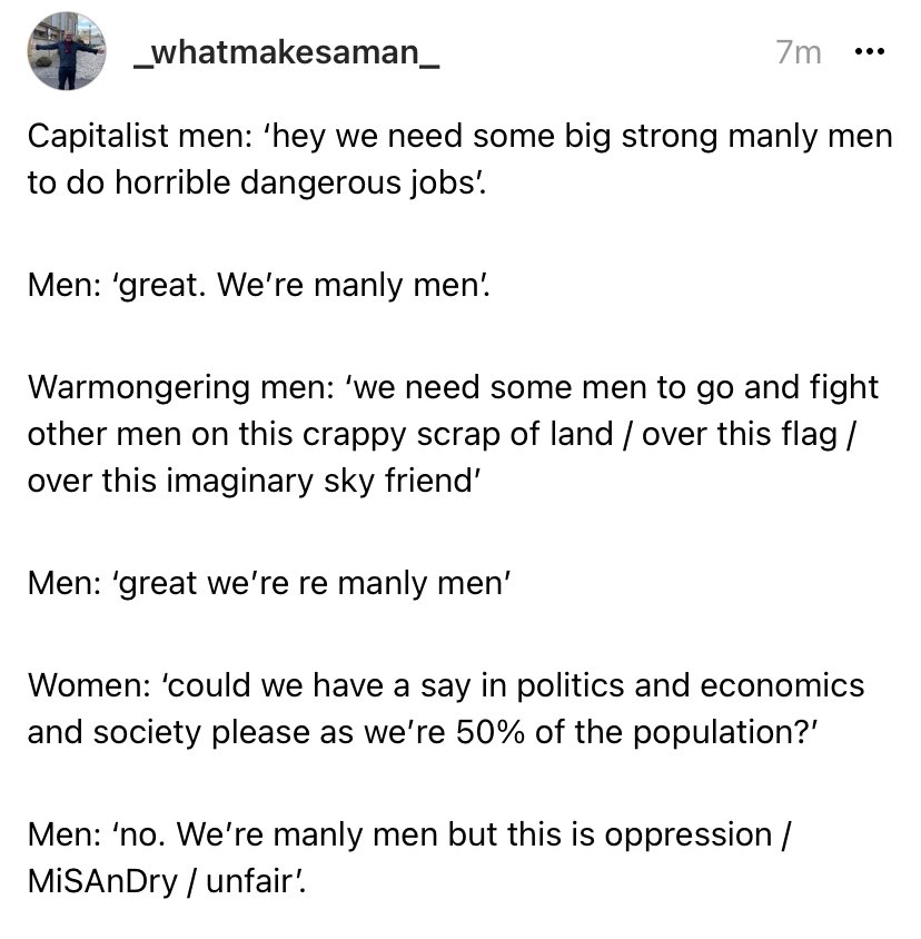 Every conversation with an MRA / incel / manosphere KoolAid addict / Angry Weekend Dad / misogynist 👇🏼