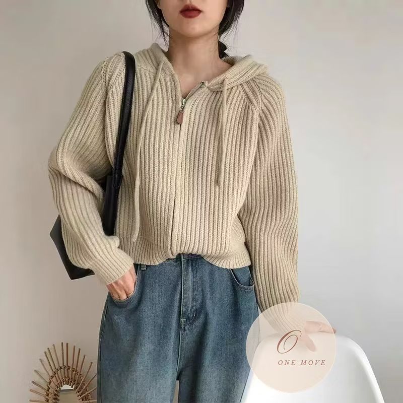 Check out [Local Stock] Korean Hooded Sweater Cardigan Loose Solid Color V-neck Knitted Jacket for ₱349. Get it on Shopee now! s.shopee.ph/20gE57LuAC?sha…