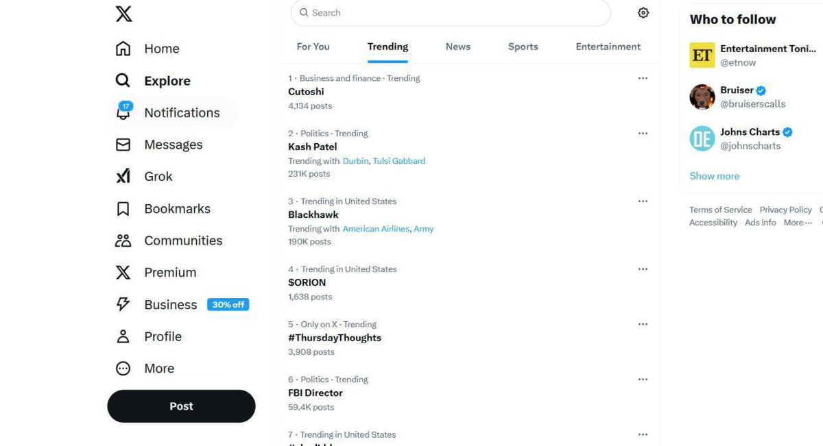 ORIONdotAI's tweet photo. WE JUST ENTERED X TRENDING ON USA🇺🇸. AMERICAN COMMUNITY IS WATCHING!

$ORION https://t.co/RlZk8l7T1w