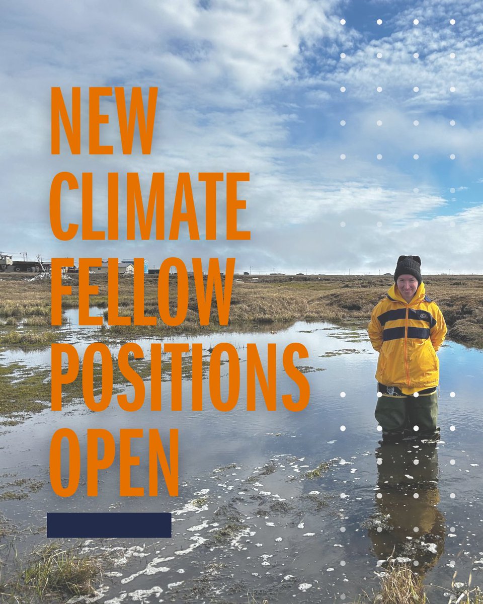 NOW OPEN: Applications for post-doctoral researchers to enrich UVA’s expertise in climate research. Could this be you!? Positions and more online - environment.virginia.edu/g2c-fellows