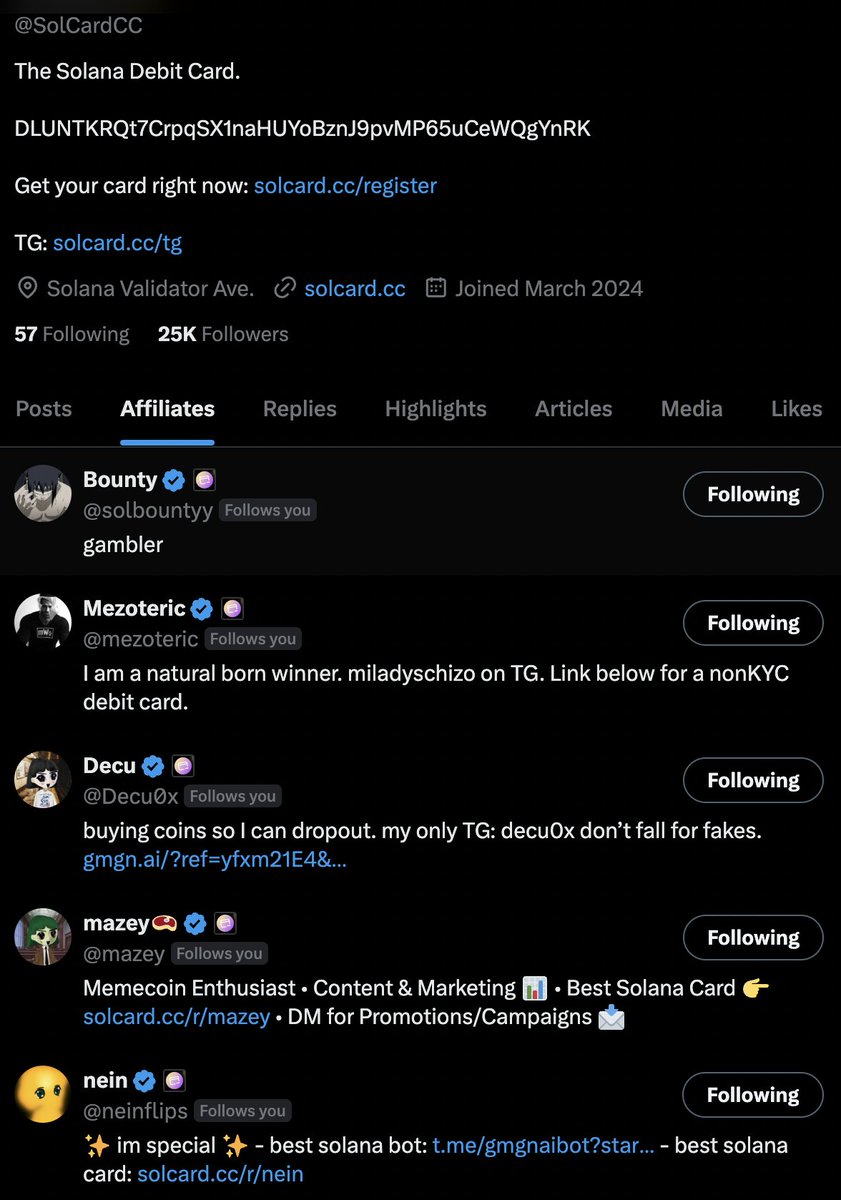 SolCard tweet media