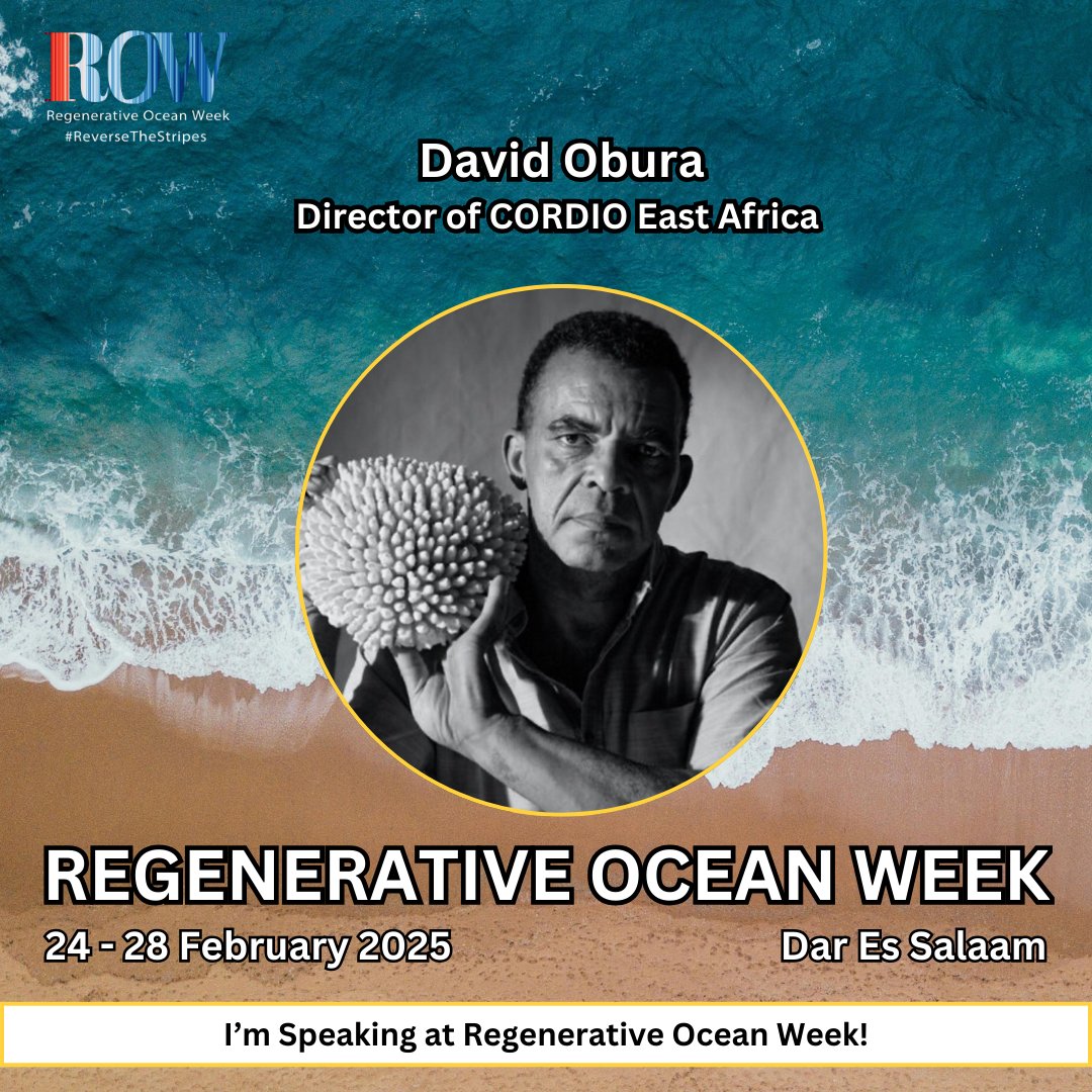 Keynote Speaker Spotlight: <a href="/dobura/">David Obura</a> at Regenerative Ocean Week 🌊

We are honoured to welcome David Obura, as a Keynote Speaker at #ROW.

David will share his vision for strengthening regional collabs, driving policy change, and fostering a nature-positive #BlueEconomy.