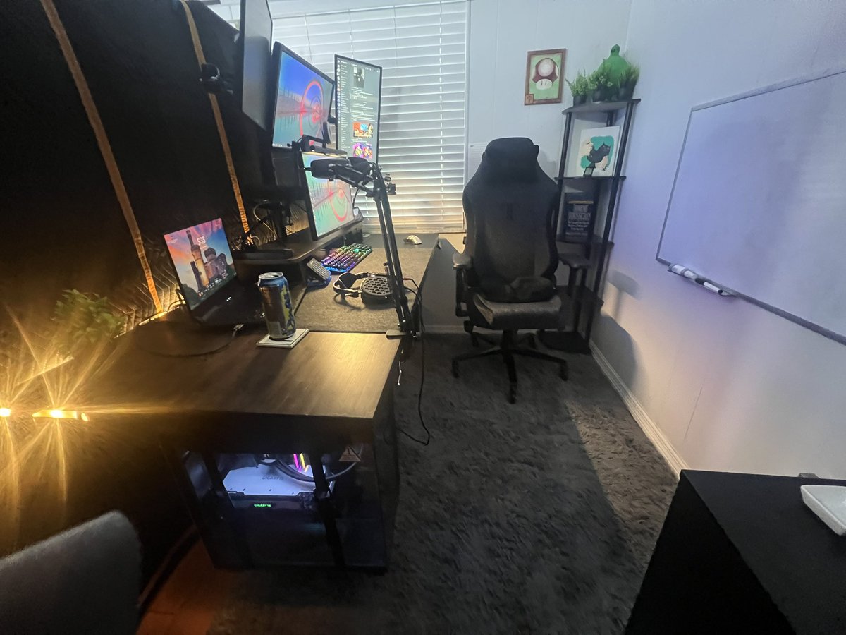 My setup is 98% complete. Just need the new Keyboard and some warranty parts for my chair.