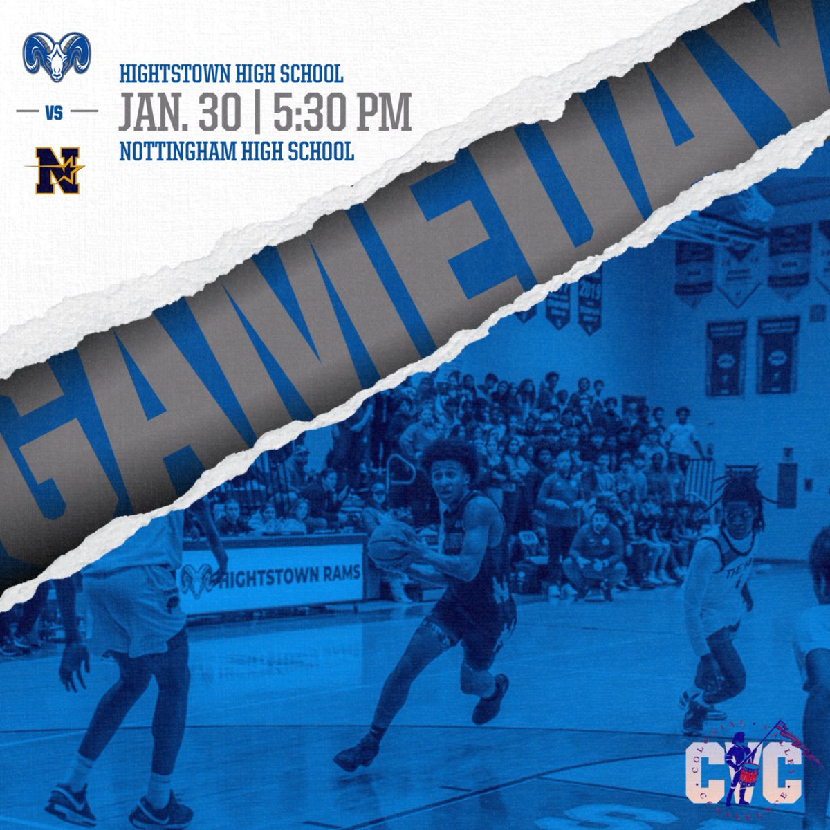 Hightstown Hoops (@hightstownhoops) on Twitter photo GAME DAYβΌοΈ Back on the road to finish up CVC-Colonial Divisional play at Nottingham High School.
π
1/30
π 5:30pm
π Nottingham High School
π Nottingham High School
πΊ <a href="/WBCB_SN/">WBCB Sports Network</a>
#HightstownHoops GAME DAYβΌοΈ Back on the road to finish up CVC-Colonial Divisional play at Nottingham High School.
π
1/30
π 5:30pm
π Nottingham High School
π Nottingham High School
πΊ <a href="/WBCB_SN/">WBCB Sports Network</a>
#HightstownHoops