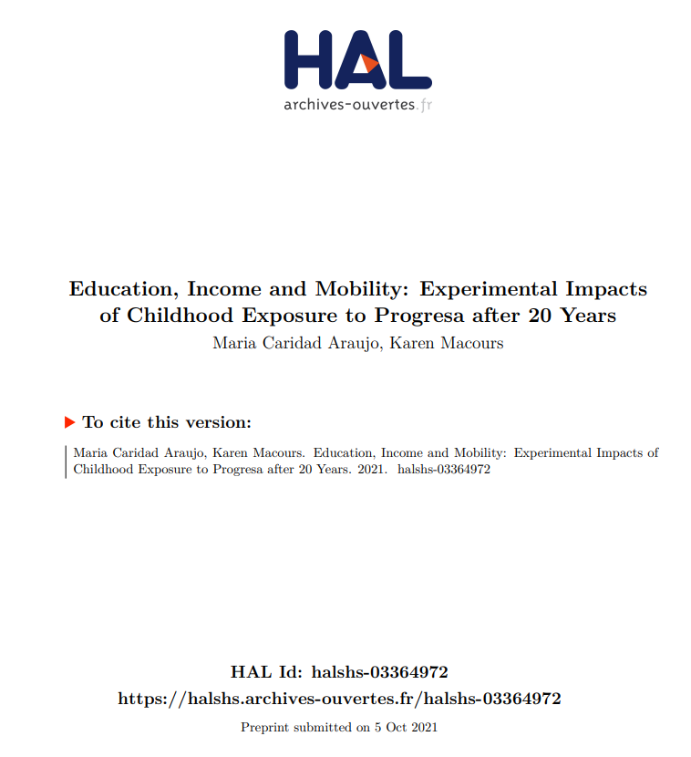 Two recent papers to add to the long-term impacts of cash transfers literature

Chile drive.google.com/file/d/1huHkLd…

Mexico povertyactionlab.org/sites/default/…