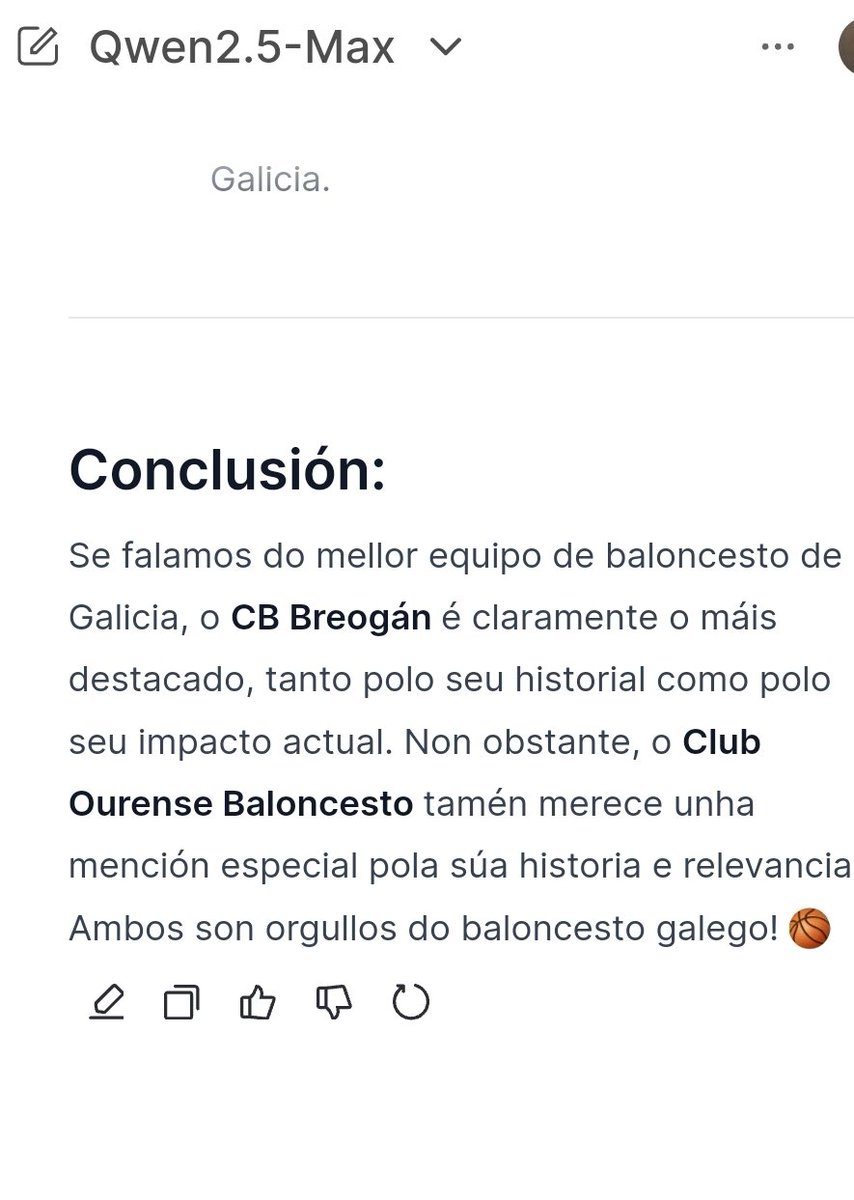 manueldocoxo's tweet image. A IA de Alibaba tamén ten claro que o @CBBreogan é o mellor equipo de  baloncesto de #Galicia