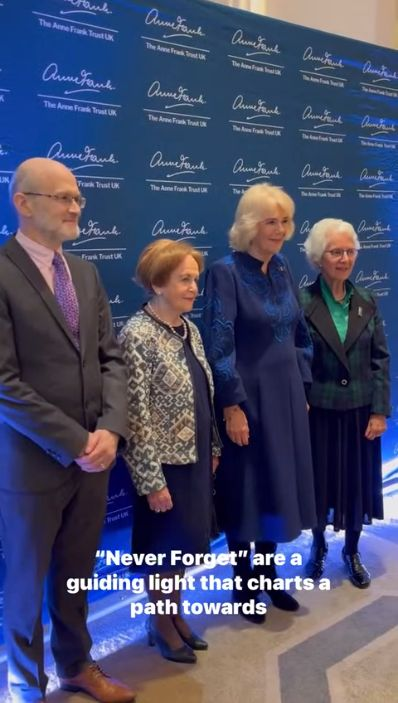 BelsenBook's tweet photo. Some more photos from the @AnneFrankTrust #HMD80 annual lunch #AnneFrank #HMD2025 #BergenBelsen #ForABetterFuture #AnneFrankLunch2025 #QueenCamilla #LeonardBerney https://t.co/JqTUtuBw5v