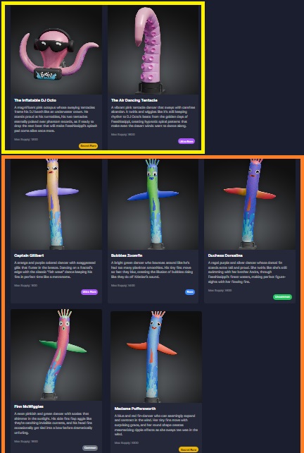 Aquademy's tweet image. 2 sets dropping on Feeshes.com on FEB 3
1 Blind Box with 7 items from 2 sets. $5 a piece
Buy 1 and get a present - Buy 10 and get a reward !