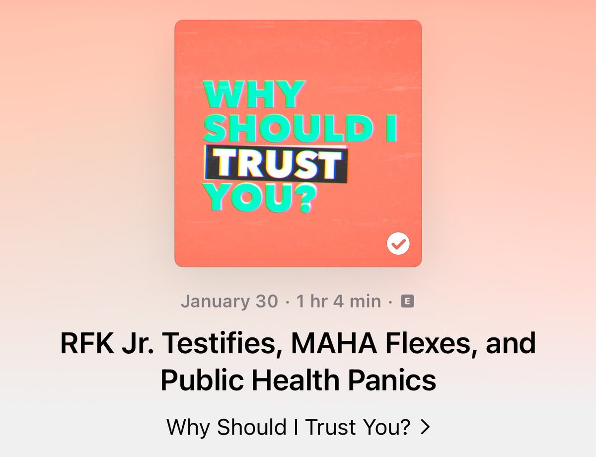 Dr. Mark Abdelmalek (@drmarkreports) on Twitter photo Our RFK Jr Hearing episode….what does an RFK Jr fan think the government’s role in public health should be and hear from
<a href="/dr_kkjetelina/">Katelyn Jetelina</a> about how we can rebuild trust in public health Our RFK Jr Hearing episode….what does an RFK Jr fan think the government’s role in public health should be and hear from
<a href="/dr_kkjetelina/">Katelyn Jetelina</a> about how we can rebuild trust in public health