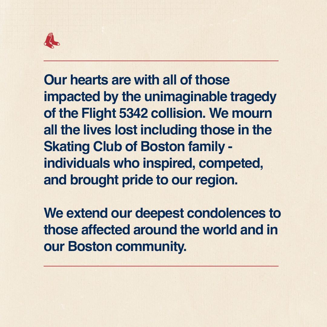 RedSox's tweet photo. A statement from the Boston Red Sox: https://t.co/unL7kAHNGK