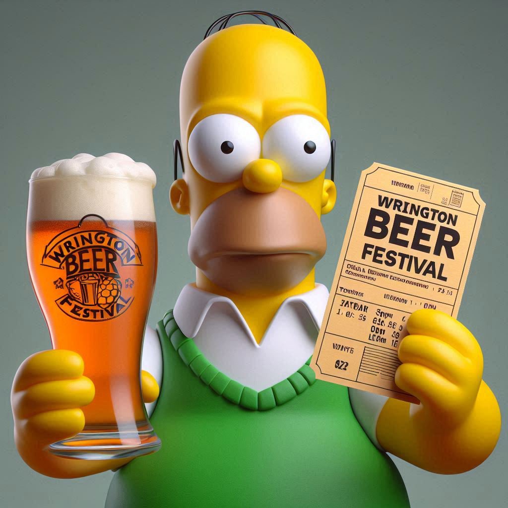 Be more like Homer. Get your beer festival ticket now! buytickets.at/wringtonbeerfe…