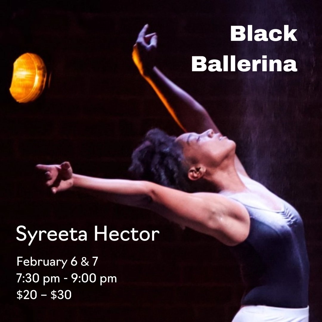 Black Ballerina is a powerful exploration of the nuances within one’s identity, and the unconscious ways that we all try to fit in. 

More info: cspacemardaloop.com/event/syreeta-…

#cspace #cspaceprojects #cspacemardaloop #yyc #yycdance #yycevents  #yycbuzz #creativehub #artshub #ballet