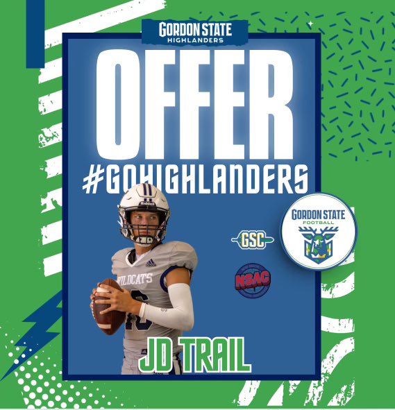 JD Trail (@trailjd) on Twitter photo After a great phone call with <a href="/coachgavin_gsc/">Coach Gavin</a> I am blessed to receive my 1st offer to <a href="/Gscfootball1/">Gordon State College Football</a> ‼️
<a href="/QuisenberryOmar/">Omar ( Coach Quiz) Quisenberry</a> <a href="/CoachCMcLeod/">Coach McLeod</a>
<a href="/coach_andyscott/">Andy Scott</a> <a href="/Coach_Lock/">BJ LOCK</a>
<a href="/CoachNava7/">Santi Nava</a> <a href="/WHSWildcatFB/">Woodland Wildcats Football</a> <a href="/ChrisHixsonQB/">Chris Hixson</a> <a href="/QBUniverseQBU/">QBUniverse</a> <a href="/QBIQsystem/">QBIQ™️</a> <a href="/NwGaFootball/">NwGa Football</a> <a href="/RecruitGeorgia/">Recruit Georgia</a> <a href="/OfficialGHSA/">GHSA</a> After a great phone call with <a href="/coachgavin_gsc/">Coach Gavin</a> I am blessed to receive my 1st offer to <a href="/Gscfootball1/">Gordon State College Football</a> ‼️
<a href="/QuisenberryOmar/">Omar ( Coach Quiz) Quisenberry</a> <a href="/CoachCMcLeod/">Coach McLeod</a>
<a href="/coach_andyscott/">Andy Scott</a> <a href="/Coach_Lock/">BJ LOCK</a>
<a href="/CoachNava7/">Santi Nava</a> <a href="/WHSWildcatFB/">Woodland Wildcats Football</a> <a href="/ChrisHixsonQB/">Chris Hixson</a> <a href="/QBUniverseQBU/">QBUniverse</a> <a href="/QBIQsystem/">QBIQ™️</a> <a href="/NwGaFootball/">NwGa Football</a> <a href="/RecruitGeorgia/">Recruit Georgia</a> <a href="/OfficialGHSA/">GHSA</a>