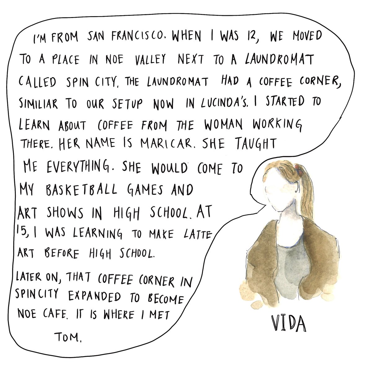 i'm having so much fun with this side project! Capturing the stories of small business owners in SF. 

looking for nominations for cute places to interview and illustrate :) 100% free and they get to keep the art