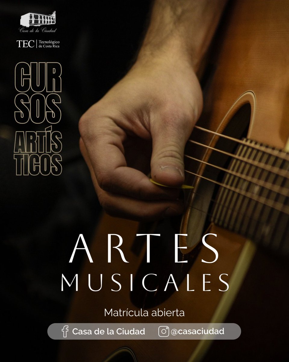 La música no espera, ¡tu talento tampoco! 🎻🎹🎤

📚 Oferta de cursos presenciales y virtuales en el siguiente enlace: drive.google.com/file/d/1djciu6…  
Matrícula en línea 👉 fundatec.ac.cr/cursoscasadela… 

#ArtesMusicales #CursosArtísticos2025 #CasaDeLaCiudad #FUNDATEC #SelloTEC